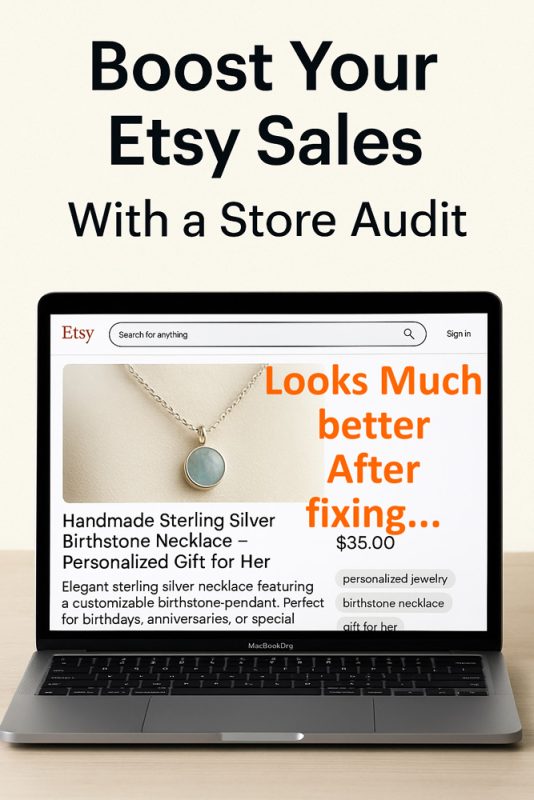 Etsy store critique