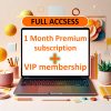 1 Month Premium subscription and VIP membership