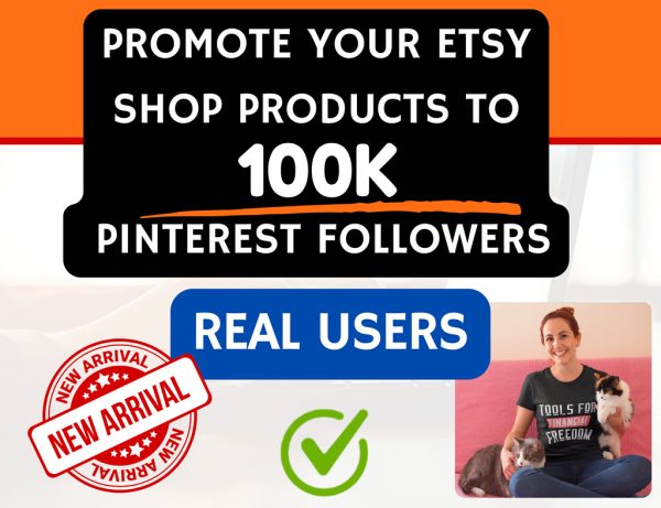 Promote your etsy shop products to 100k Pinterest followers