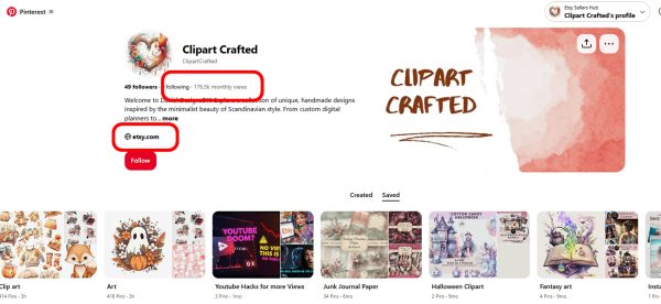 We will create Pinterest business account for you with 600 Pins and links - Image 5