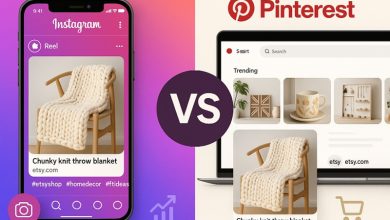Instagram VS Pinterest organic promotion for Etsy Shops